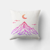 Gradient Pillow “Vivid Peaks & Moon” クッション (裏面)