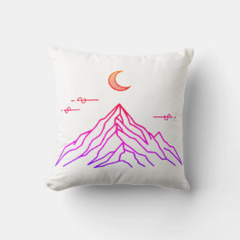 Gradient Pillow “Vivid Peaks & Moon” クッション