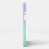 Gradient purple lavender iPhoneケース (左側面)