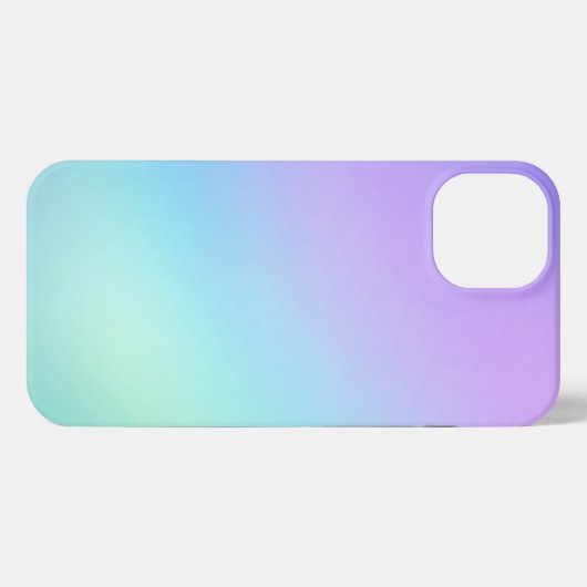Gradient purple lavender iPhoneケース (裏面横)