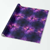 Gradient Purple Pink Fusion Dark Abstract Pattern ラッピングペーパー (アンロールド)