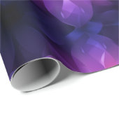 Gradient Purple Pink Fusion Dark Abstract Pattern ラッピングペーパー (ロールコーナー)
