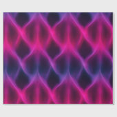 Gradient Purple Pink Fusion Dark Abstract Pattern ラッピングペーパー (フラット)