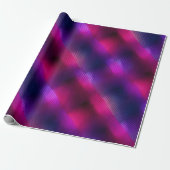 Gradient Purple Pink Fusion Dark Abstract Pattern ラッピングペーパー (アンロールド)