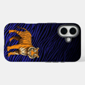 Gradient Tiger Pattern with Tiger  Case-Mate iPhoneケース (裏面 (横))