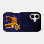 Gradient Tiger Pattern with Tiger iPhone 16ケース (裏面横)