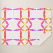 gradient tropics flowers シェルパブランケット (正面(横))