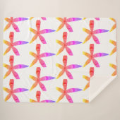 gradient tropics flowers シェルパブランケット (正面(横))