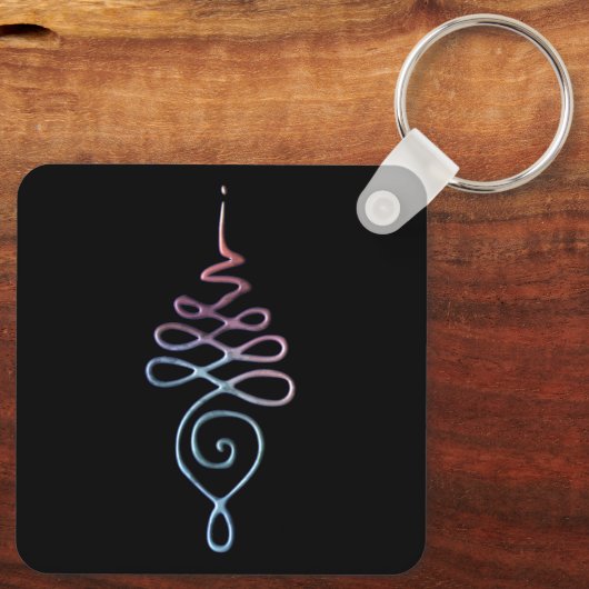 Gradient Unalome キーホルダー (裏面)