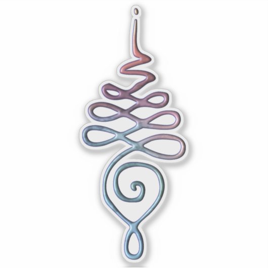 Gradient Unalome シール (正面)