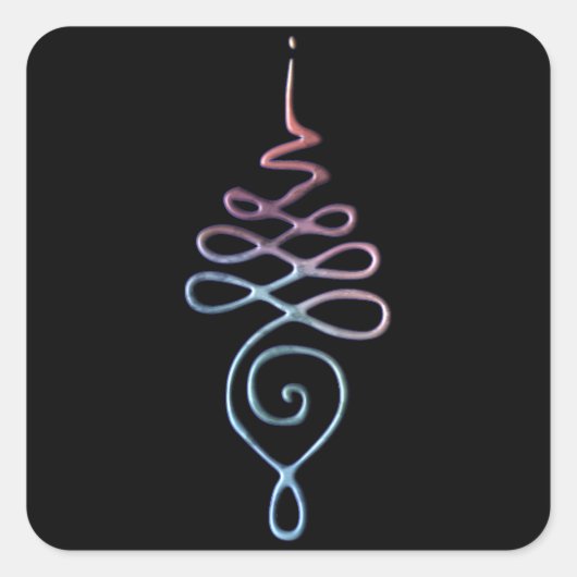 Gradient Unalome スクエアシール (正面)