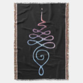 Gradient Unalome スローブランケット (正面縦)