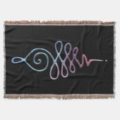 Gradient Unalome スローブランケット (正面)