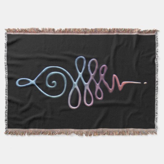 Gradient Unalome スローブランケット (正面)