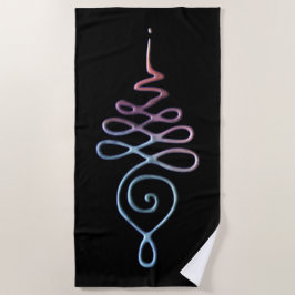 Gradient Unalome ビーチタオル