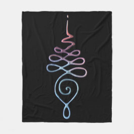 Gradient Unalome フリースブランケット