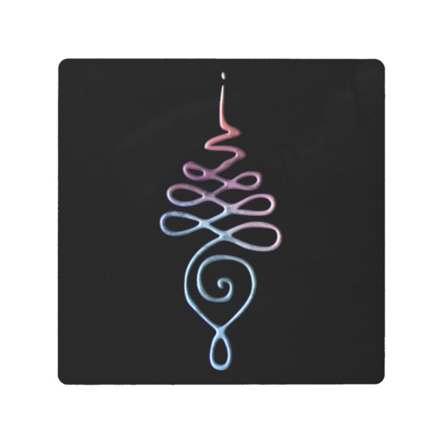 Gradient Unalome メタルプリント (正面)