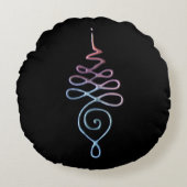 Gradient Unalome ラウンドクッション (正面)