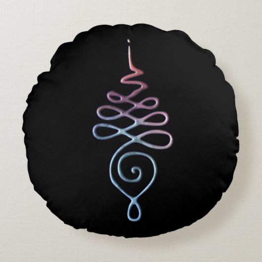 Gradient Unalome ラウンドクッション (正面)