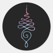 Gradient Unalome ラウンドシール (正面)