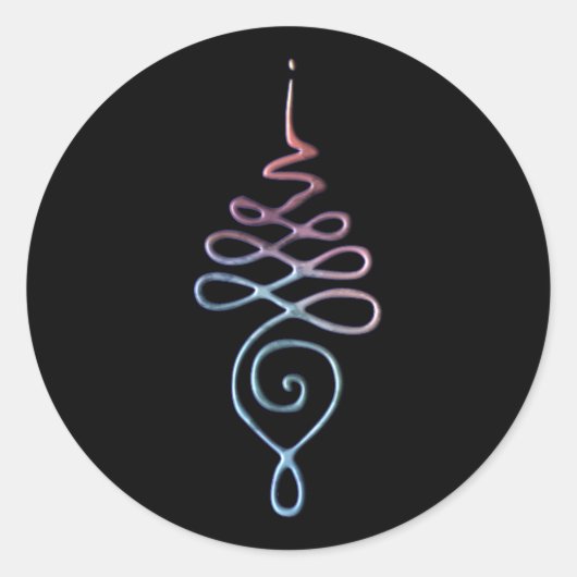 Gradient Unalome ラウンドシール (正面)