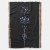 Gradient Unalome Group スローブランケット (正面縦)