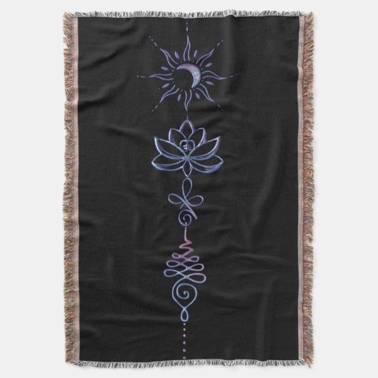 Gradient Unalome Group  スローブランケット (正面縦)