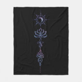 Gradient Unalome Group  フリースブランケット (正面)