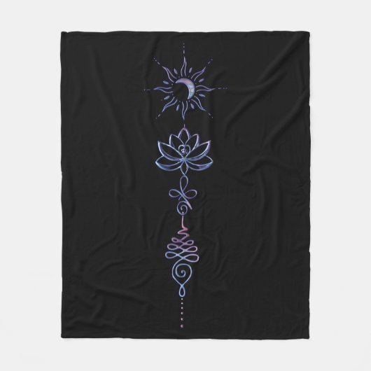 Gradient Unalome Group  フリースブランケット (正面)