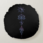 Gradient Unalome Group ラウンドクッション (正面)