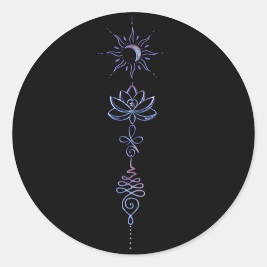 Gradient Unalome Group ラウンドシール (正面)