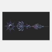 Gradient Unalome Group  長方形シール (正面)