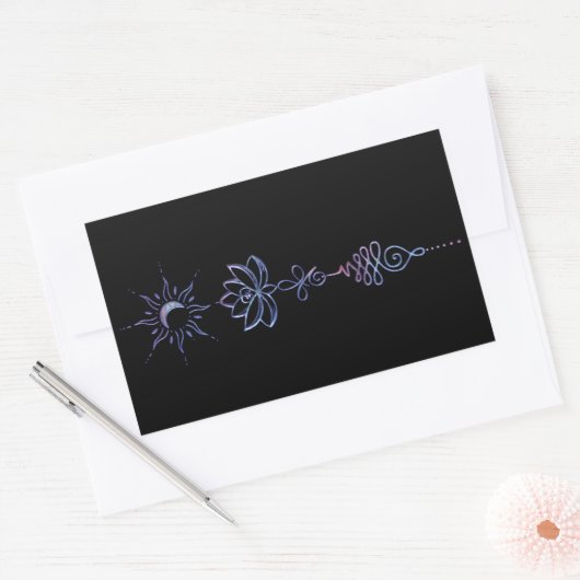 Gradient Unalome Group  長方形シール (封筒)