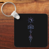 Gradient Unalome Group Keychain キーホルダー (正面)