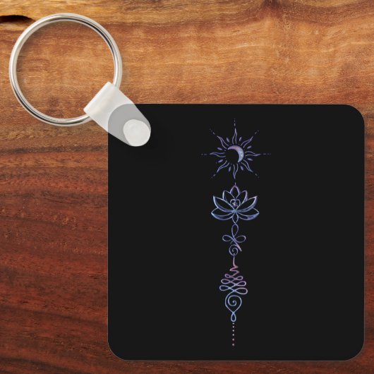 Gradient Unalome Group Keychain キーホルダー (正面)