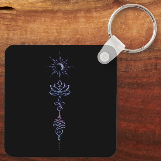 Gradient Unalome Group Keychain キーホルダー (裏面)