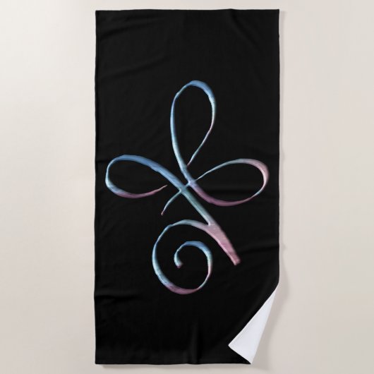 Gradient Unconditional Love ビーチタオル (正面)