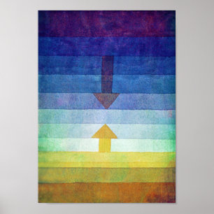 Gradient with Arrow, Paul Klee ポスター