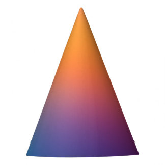GradientMoods:金ゴールドパーティー帽子のハート パーティーハット