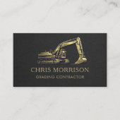 Grading Services Excavator Professional 名刺 (正面)