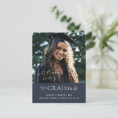 GRADitude写真卒業発表はがき ポストカード (スタンド正面)
