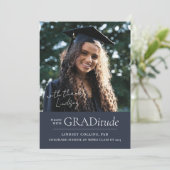 GRADitude Photo Navy卒業発表 案内状 (スタンド正面)