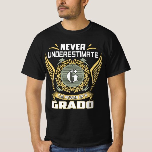 Gradoの力を過小評価するな Tシャツ (正面)