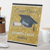 Grads! Fun, Custom Graduation Party 台座サイン (インサイチュ)