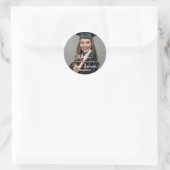 Graduate洗練されたThank you写真 ラウンドシール (バッグ)