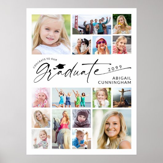 Graduate 16 Photo Memory Board ポスター (正面)