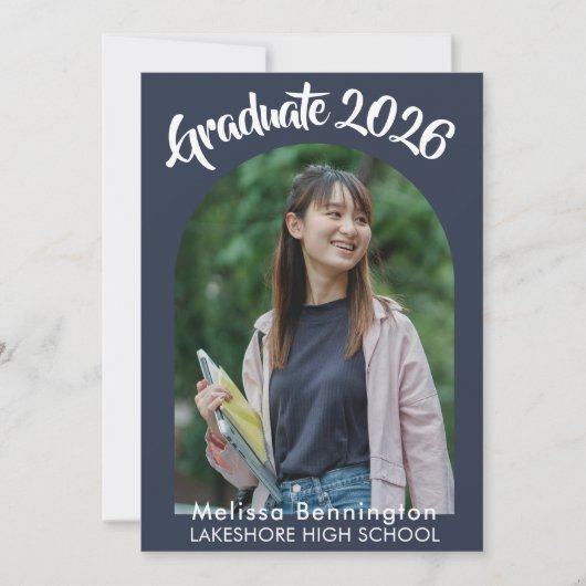 Graduate 2026 Party Invitation  招待状 (正面)