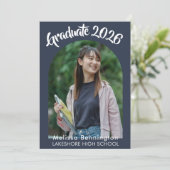 Graduate 2026 Party Invitation 招待状 (スタンド正面)