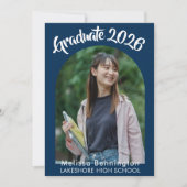 Graduate 2026 Party Invitation  招待状 (正面)