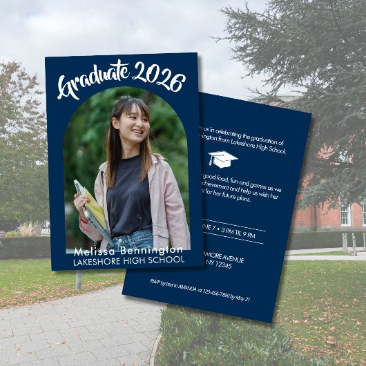 Graduate 2026 Party Invitation  招待状